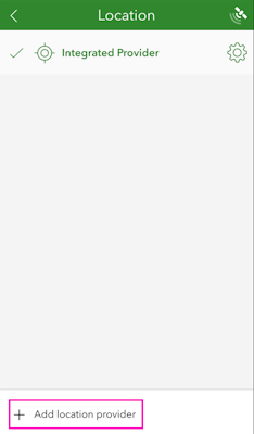 ArcGIS Survey123 List of Location Providers